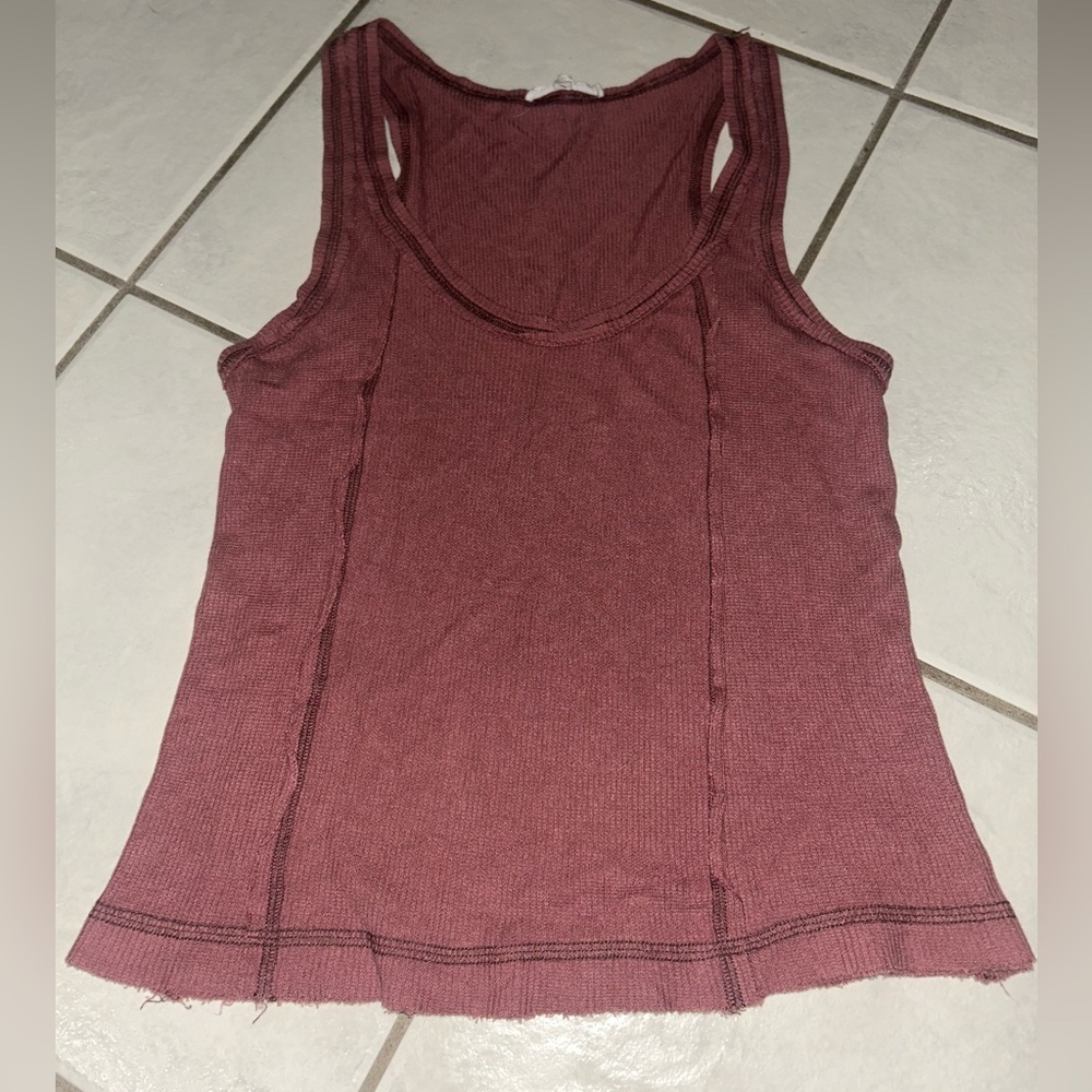 Women's Casual Sleeveless Tank Top - Dusty Rose